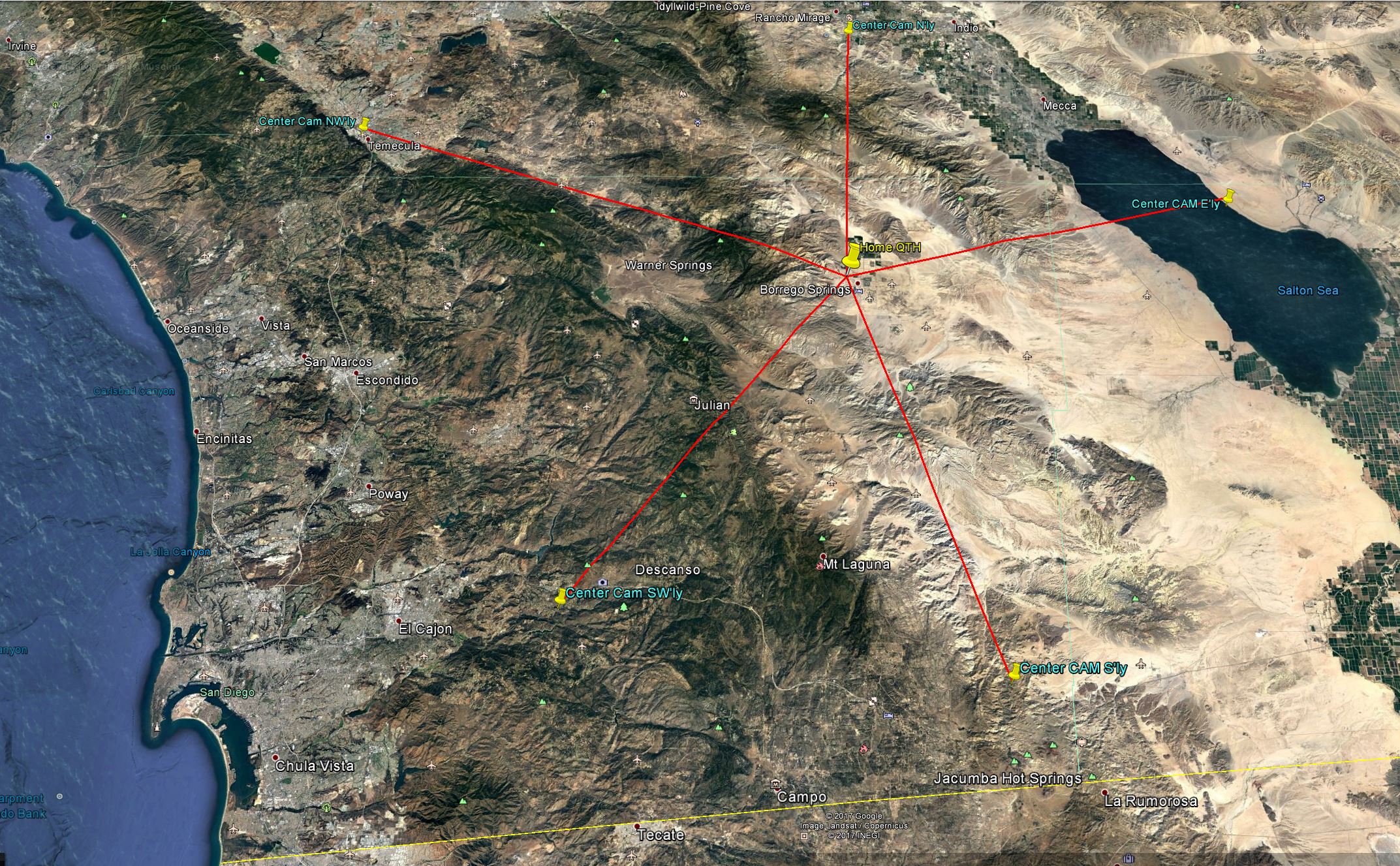 Borrego Weather Cams Map Large